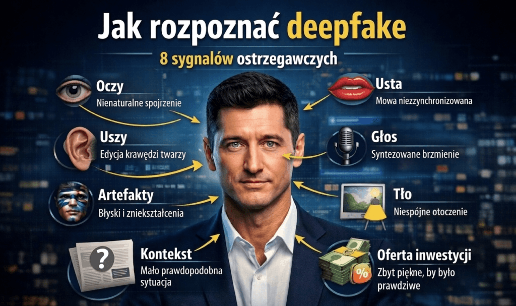 Jak rozpoznać deepfake – 8 sygnałów ostrzegawczych